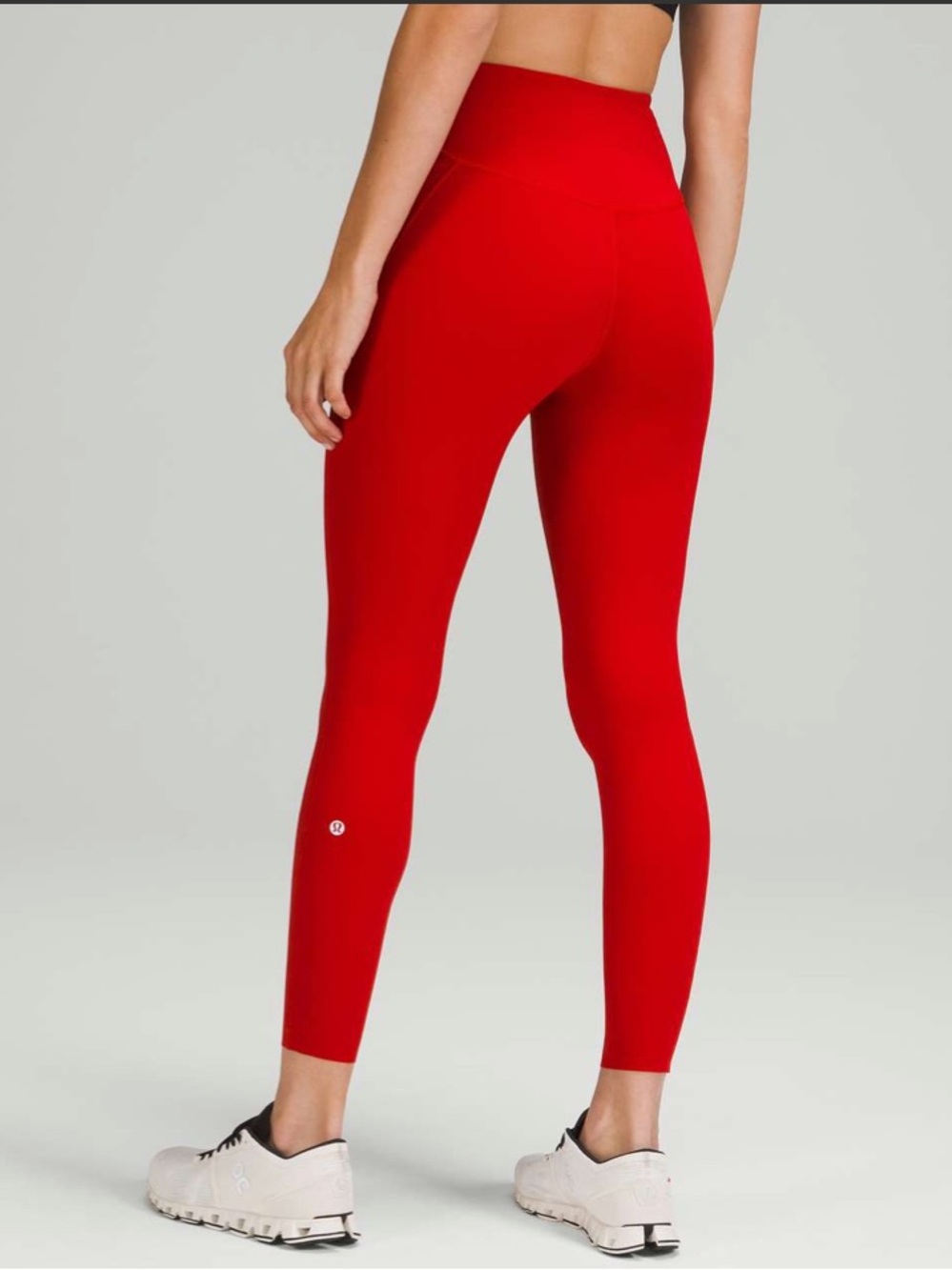 Lululemon Base Pace mid-Rise Crop 25" Women’s Size 8 in Dark Red
